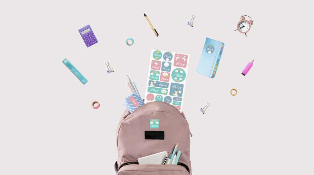 Back to school: labelled school uniform and supplies